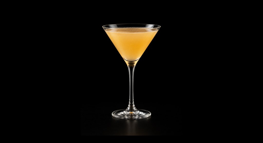 Bolo cocktail on a dark studio background