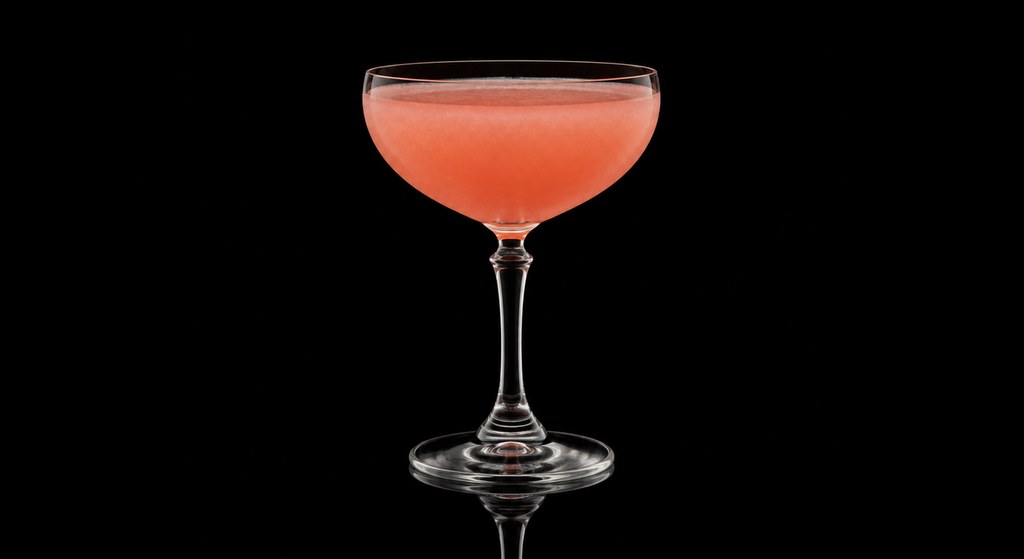 Boston cocktail on a dark studio background