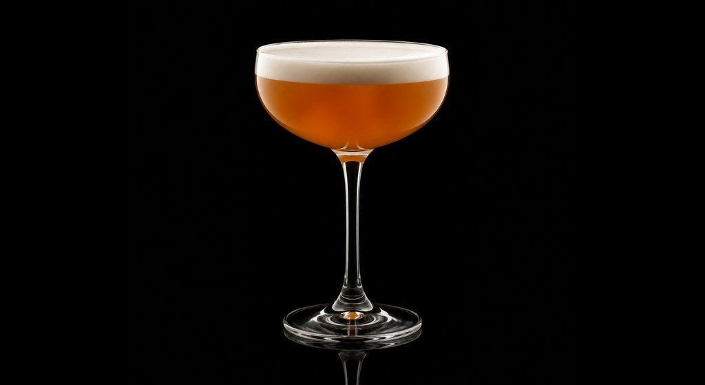 Brass Rail cocktail on a dark studio background