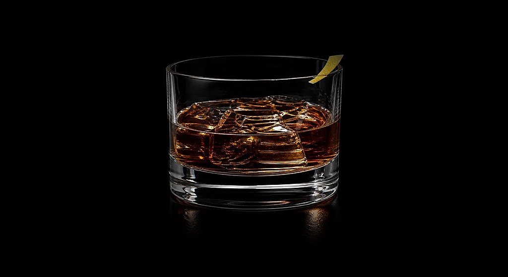 Brave Bull cocktail on a dark studio background