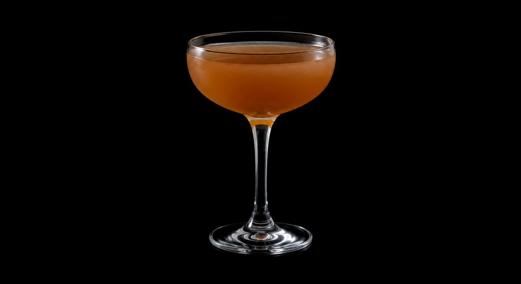 Bravo cocktail on a dark studio background