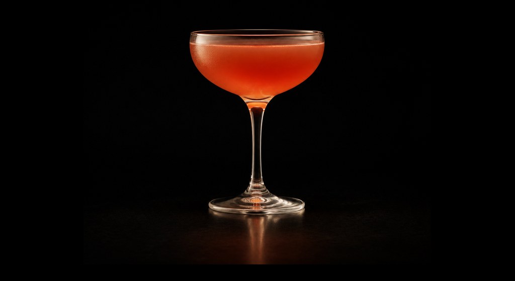 Buck & Rider cocktail on a dark studio background