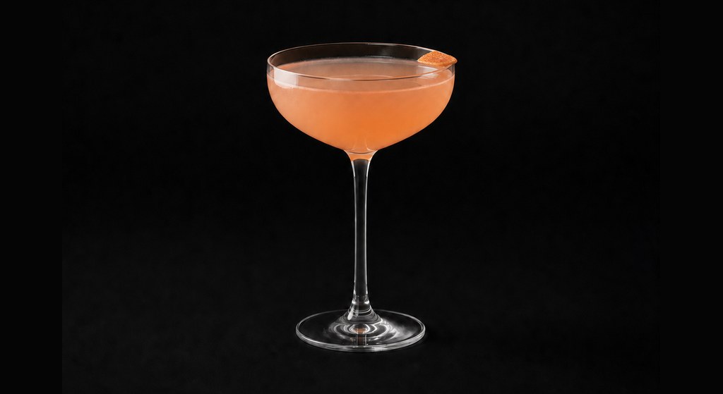Burning Bright cocktail on a dark studio background