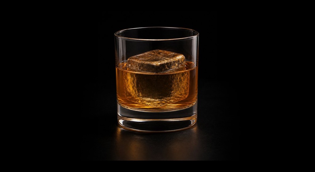 Butter Sweet Symphony cocktail on a dark studio background