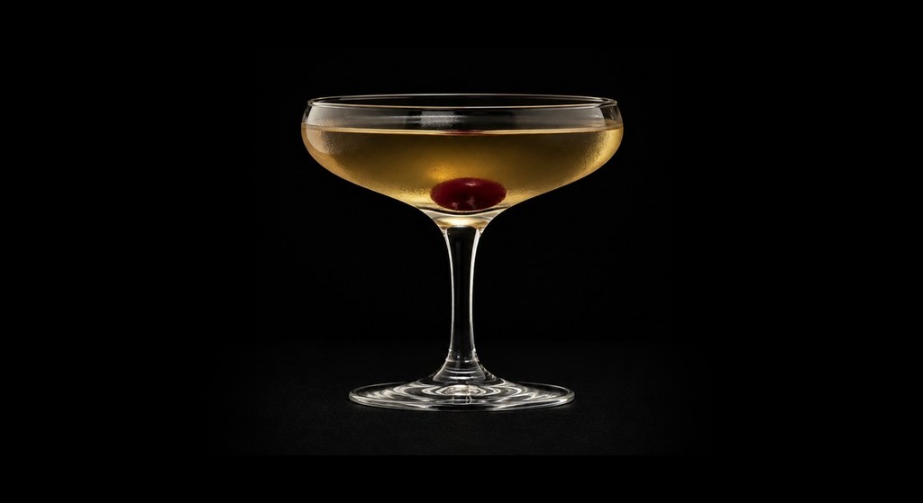 Cabaret Cocktail cocktail on a dark studio background