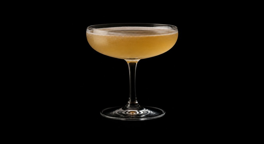 Cablegram cocktail on a dark studio background