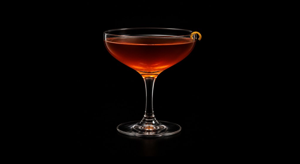 Call me Ish cocktail on a dark studio background