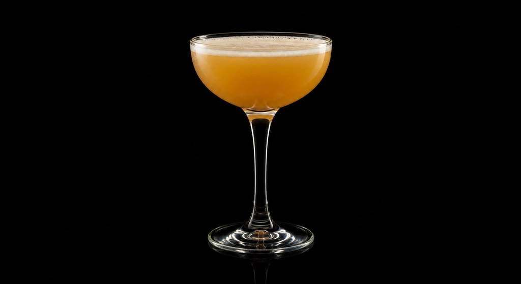 Canton Breeze cocktail on a dark studio background
