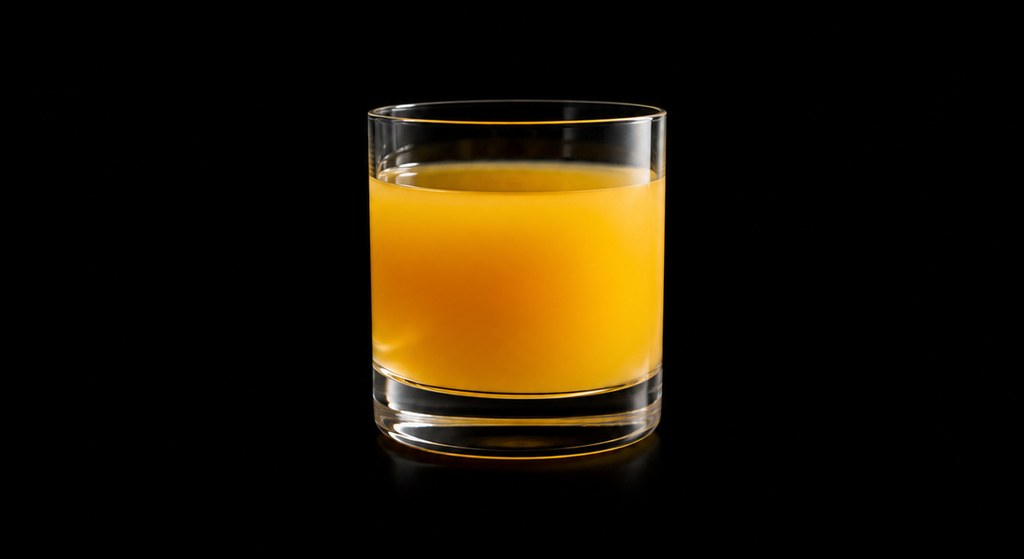 Canton-ese cocktail on a dark studio background