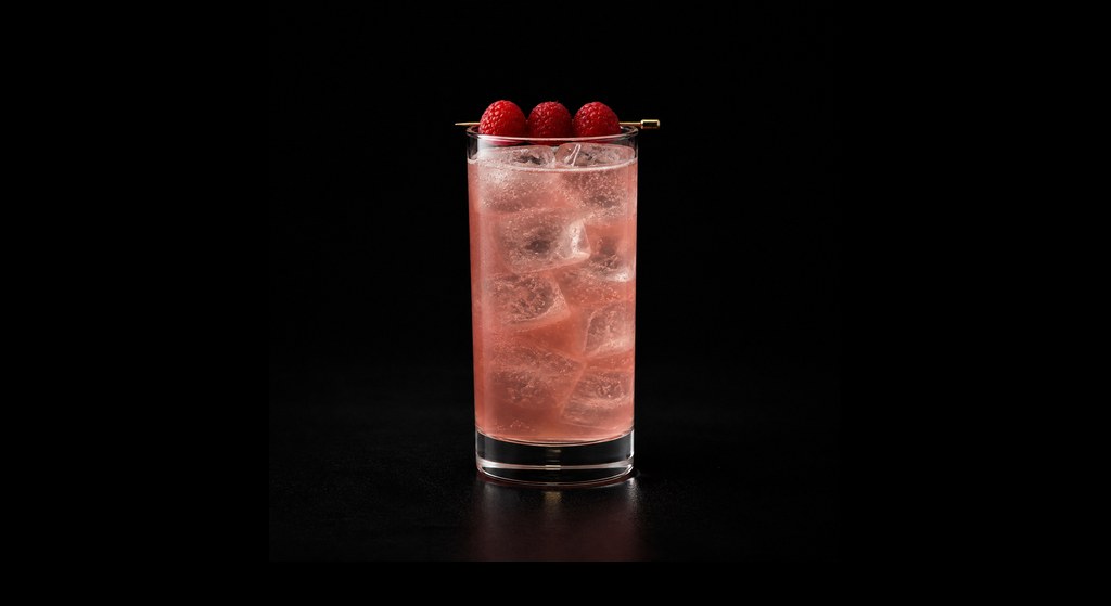 Carefree Hwy cocktail on a dark studio background