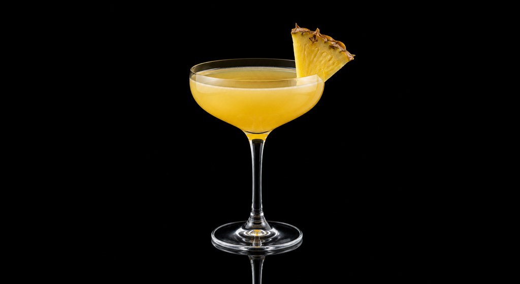 Caribe Daiquiri cocktail on a dark studio background