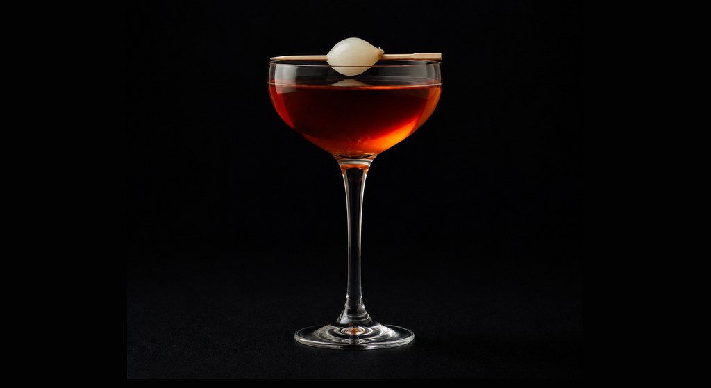 Carrol Cocktail cocktail on a dark studio background