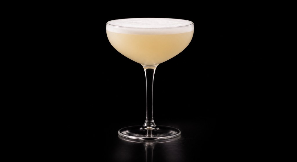 Casablanca cocktail on a dark studio background