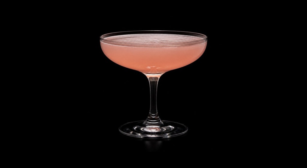 Casco Bay Lemonade cocktail on a dark studio background