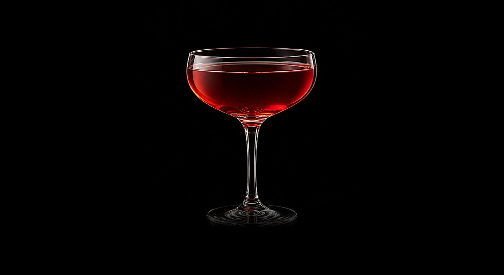 Celebration cocktail on a dark studio background