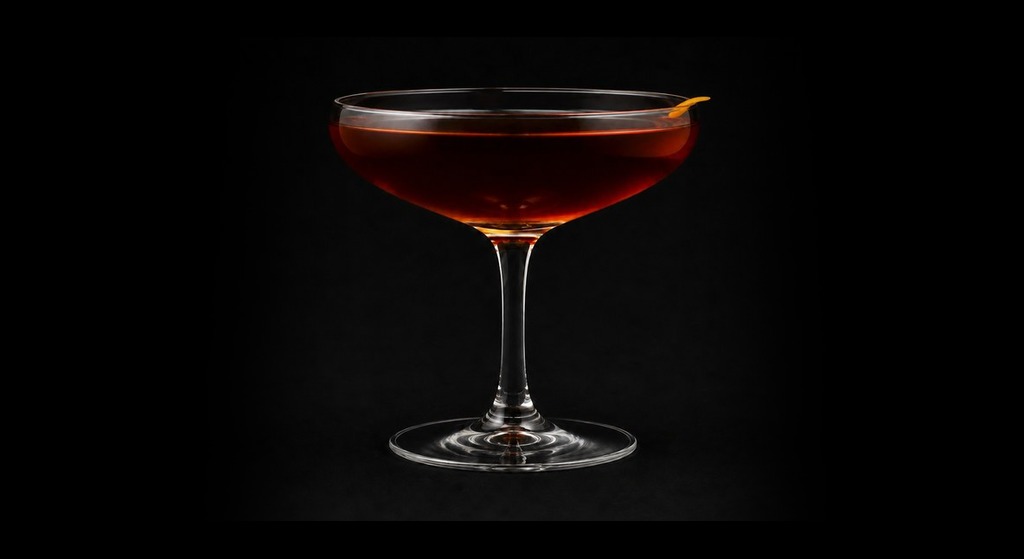 Chancellor cocktail on a dark studio background