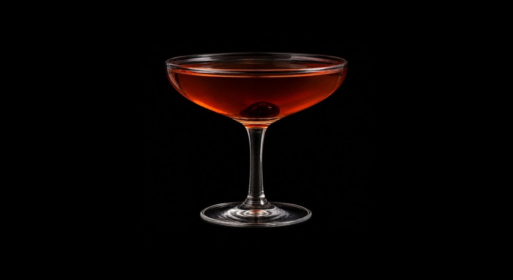 Charlie cocktail on a dark studio background