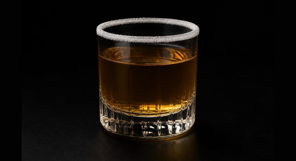 Chicago Cocktail cocktail on a dark studio background