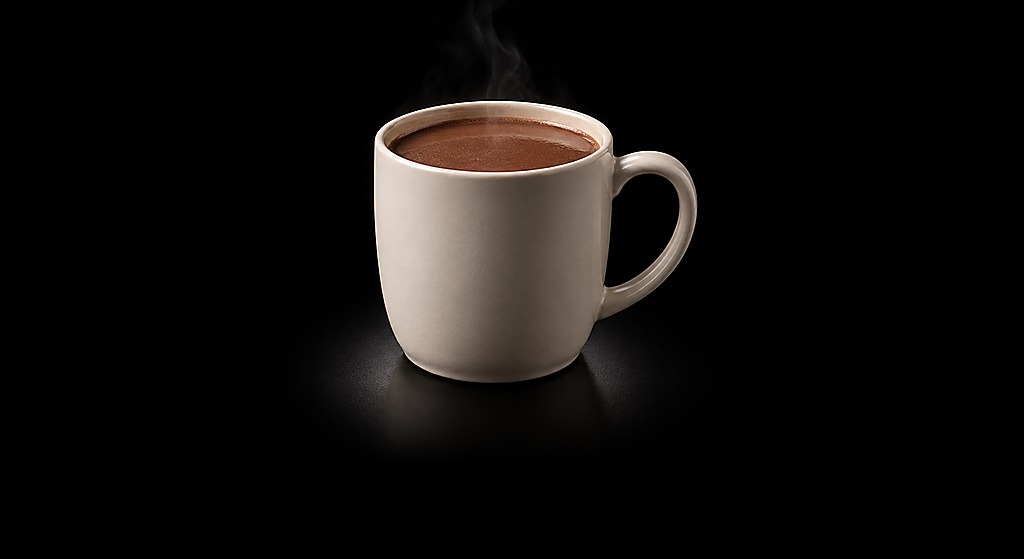 Chocolate Drink cocktail on a dark studio background