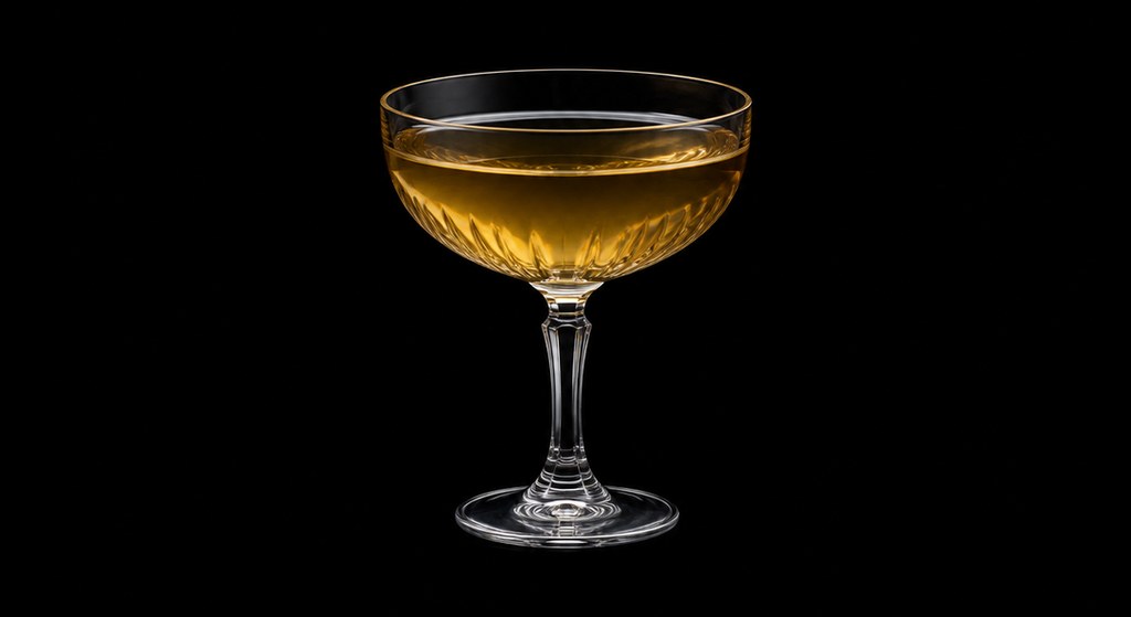 Choke Artist cocktail on a dark studio background