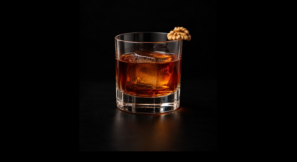 Christmas Special No. 1 cocktail on a dark studio background