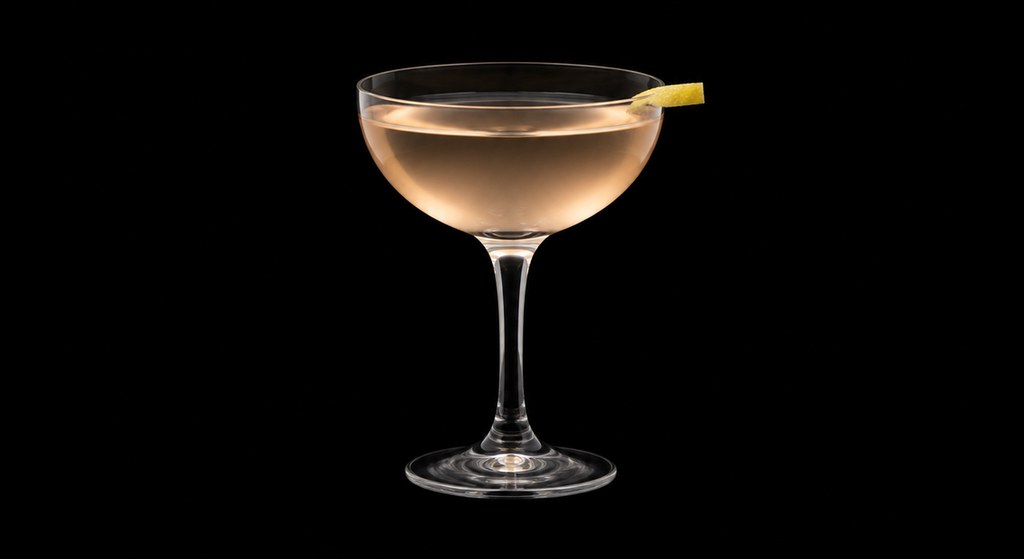 Cienfuegos' El Presidente cocktail on a dark studio background