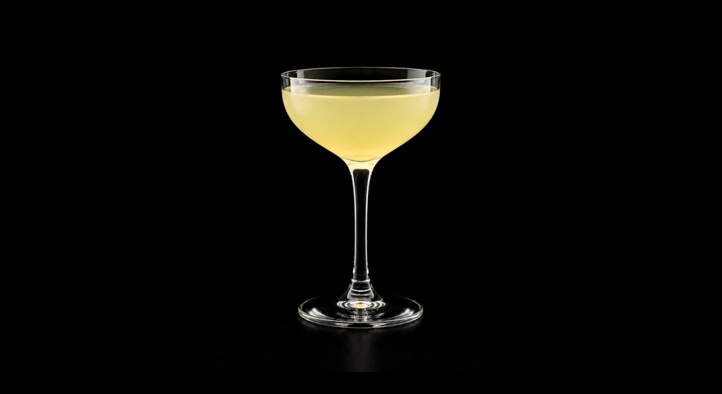 Cloister cocktail on a dark studio background