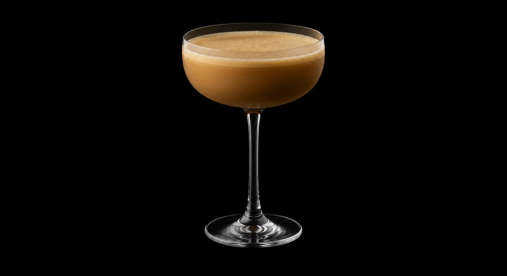 Coffee Cocktail cocktail on a dark studio background