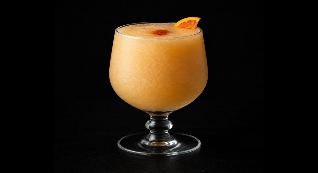 College Radio cocktail on a dark studio background