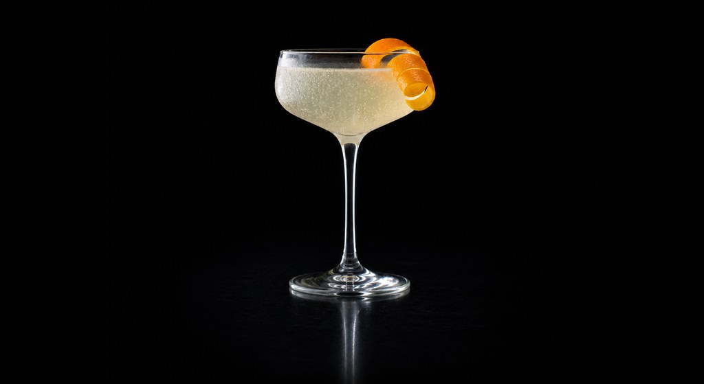 Colonel's Big Opu cocktail on a dark studio background