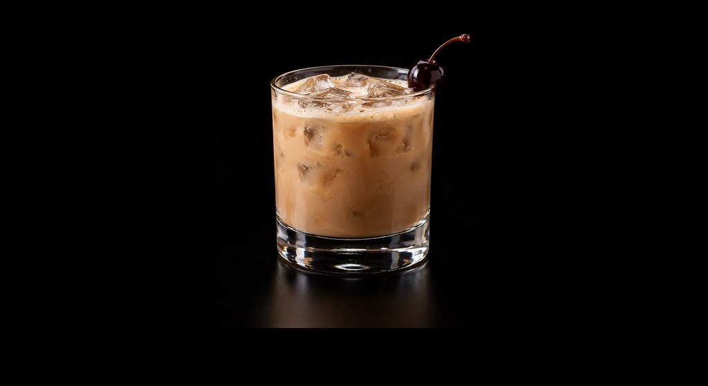 Colorado Bulldog cocktail on a dark studio background