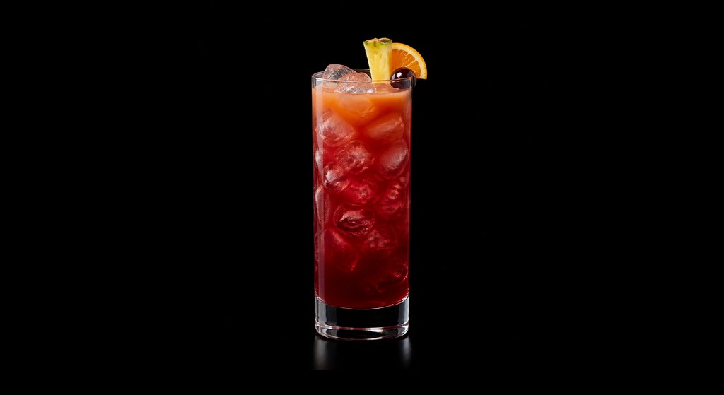 Cool Carlos cocktail on a dark studio background