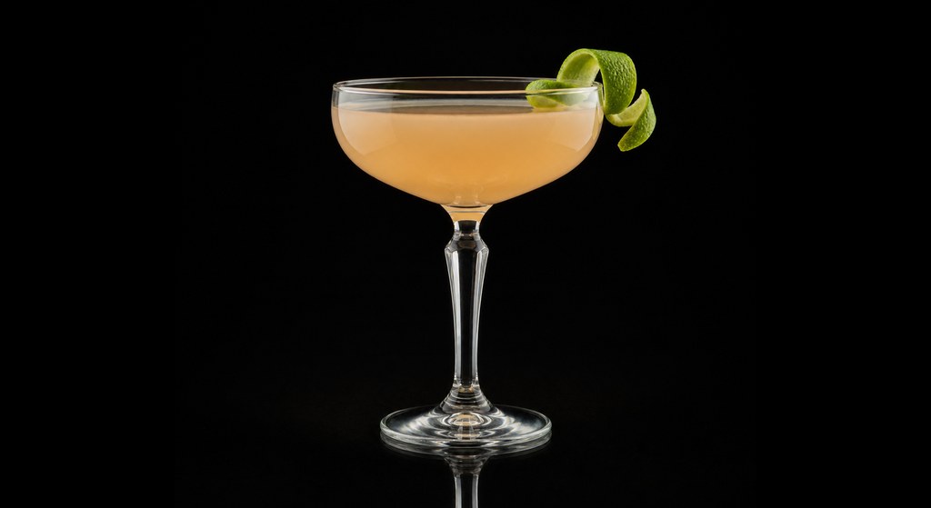 Corduroy Daiquiri cocktail on a dark studio background