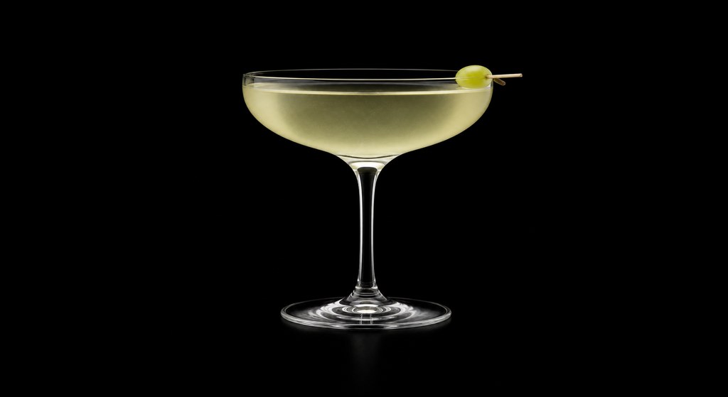 Corleone cocktail on a dark studio background