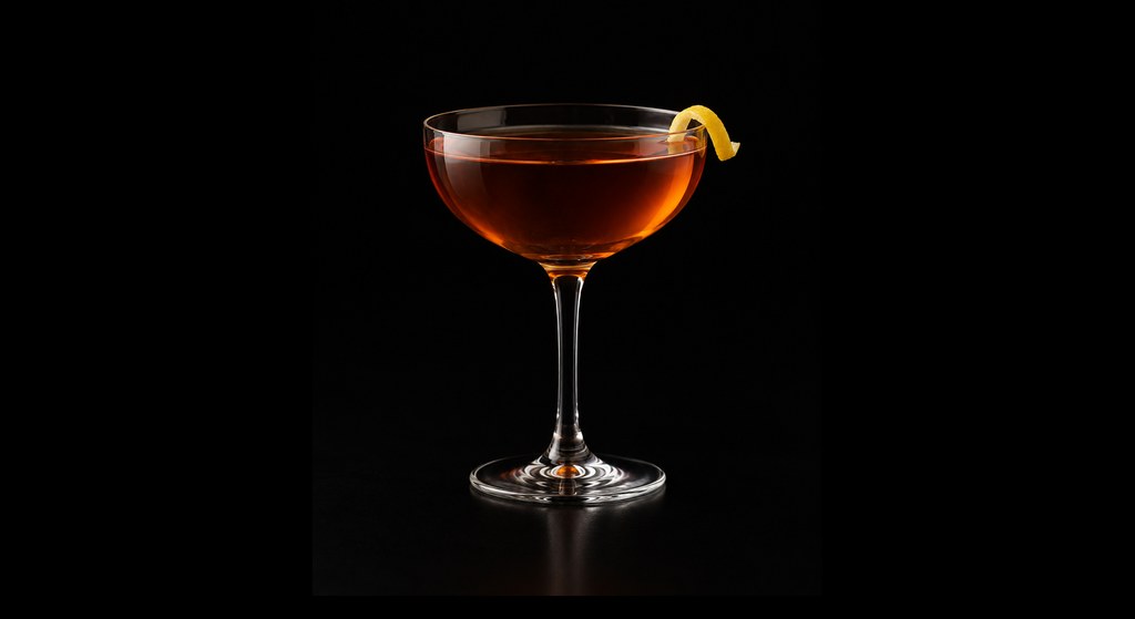 Count Mast cocktail on a dark studio background