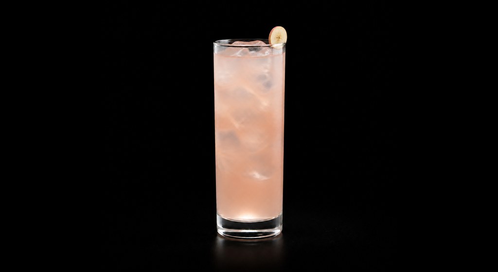 Country Breeze cocktail on a dark studio background