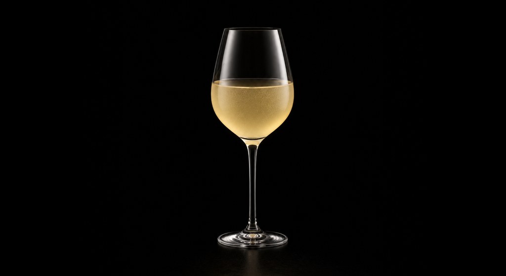 Crown of Castile cocktail on a dark studio background