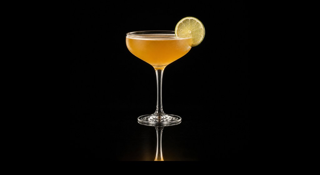 Cruel Intention cocktail on a dark studio background