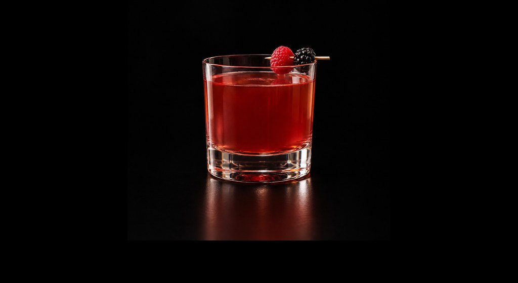 Daisy Duke cocktail on a dark studio background