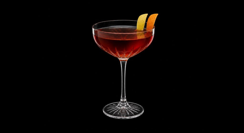 Dandy Cocktail cocktail on a dark studio background