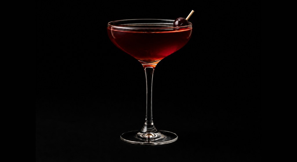 Darkside cocktail on a dark studio background