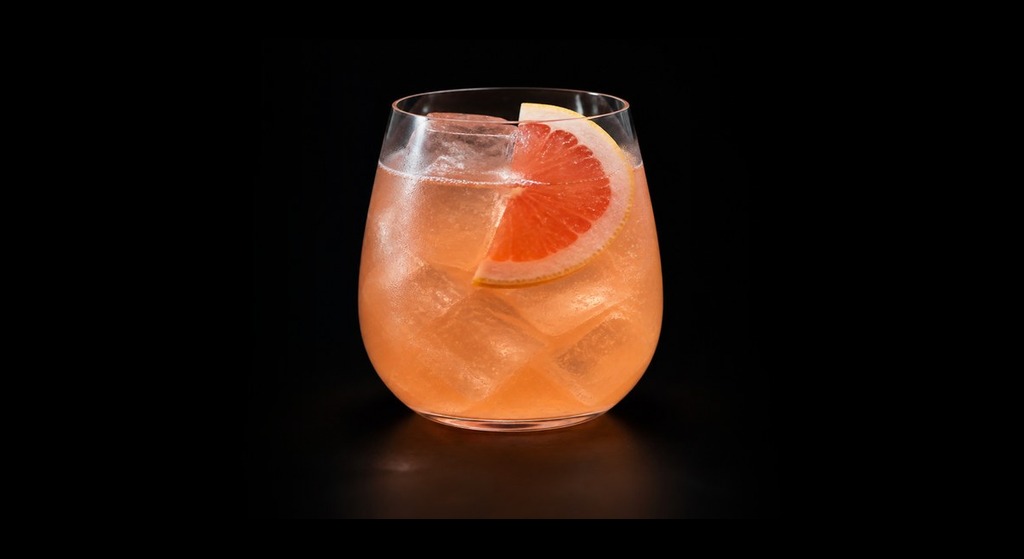 The Daybreaker cocktail on a dark studio background