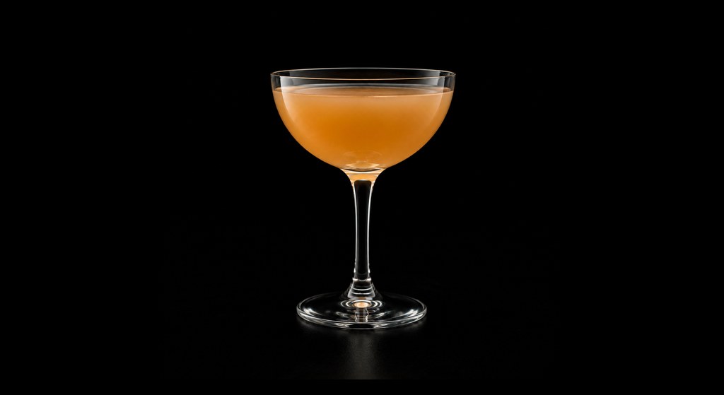 De Rigueur cocktail on a dark studio background