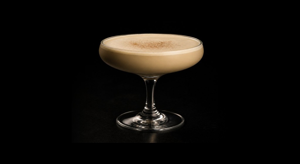 Death Flip cocktail on a dark studio background