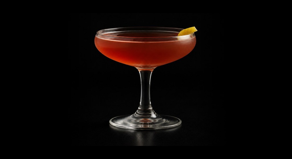 Debbie, Don't cocktail on a dark studio background