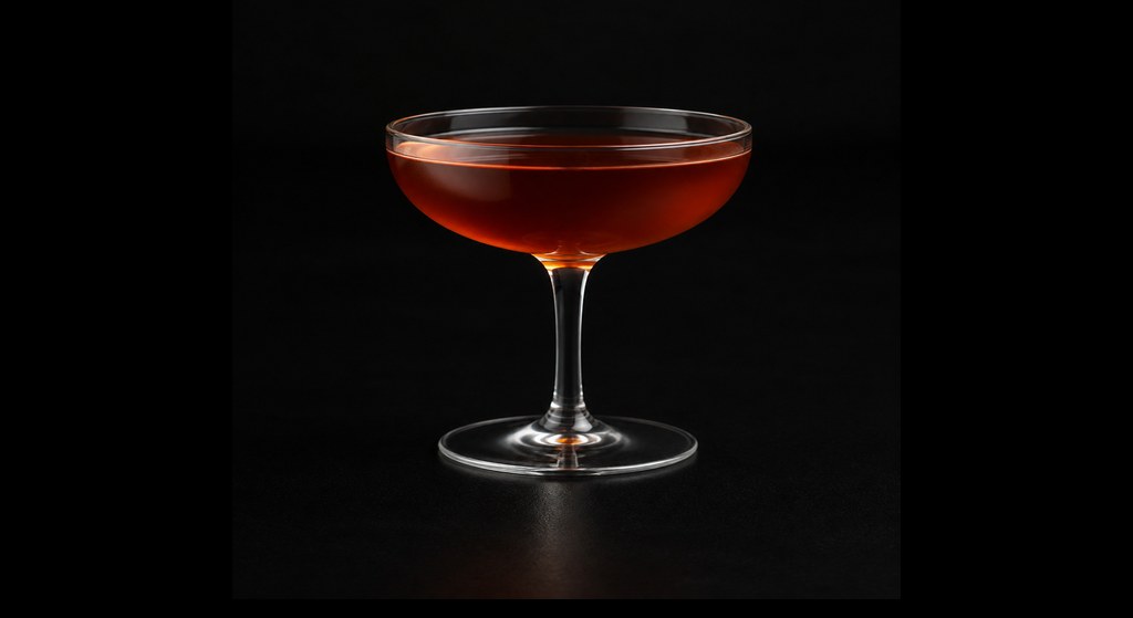 Del Famoso (The Famous) cocktail on a dark studio background