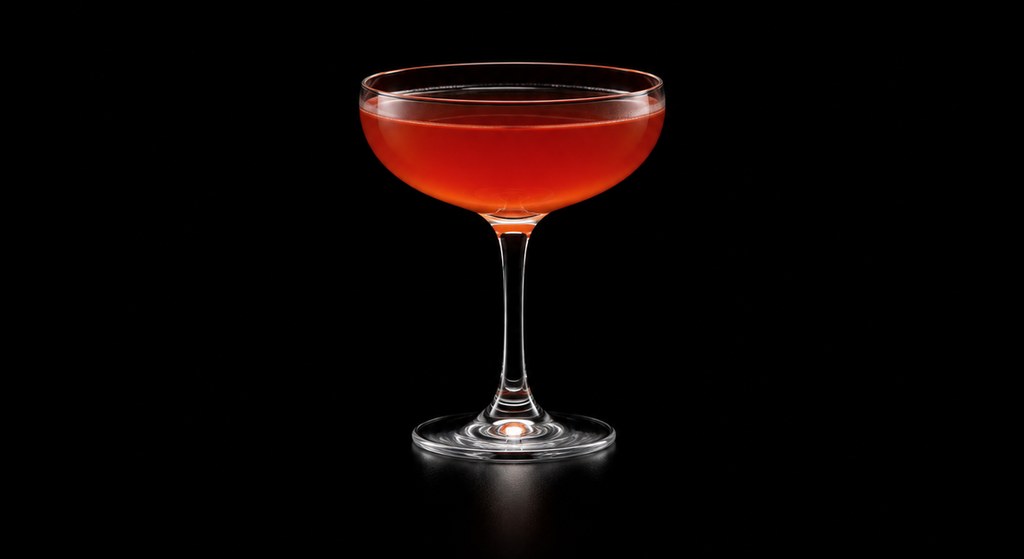 Destroyer Cocktail cocktail on a dark studio background