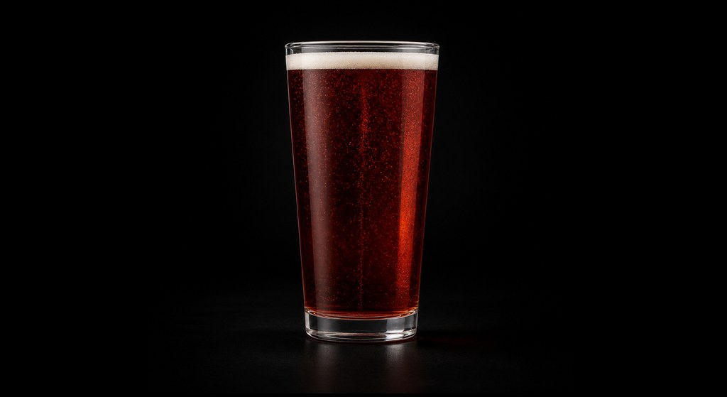 Diesel cocktail on a dark studio background