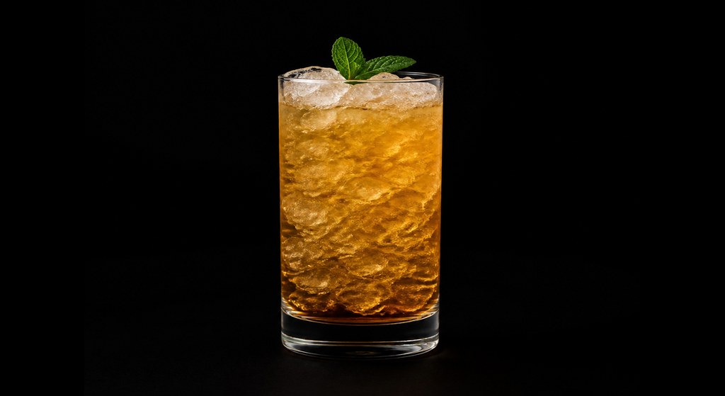 Dixie Julep cocktail on a dark studio background