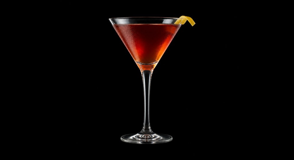 Dolores cocktail on a dark studio background